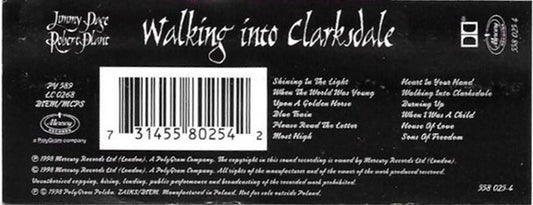 Jimmy Page & Robert Plant : Walking Into Clarksdale (Cass, Album)