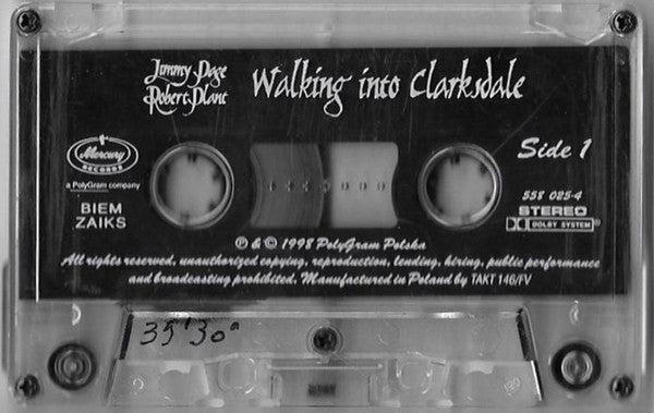 Jimmy Page & Robert Plant : Walking Into Clarksdale (Cass, Album)