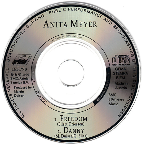 Anita Meyer : Freedom (CD, Mini, Single)
