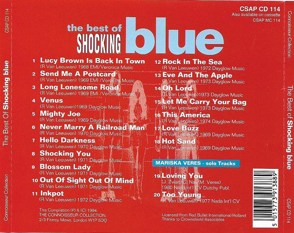 Shocking Blue : The Best Of Shocking Blue (CD, Comp)