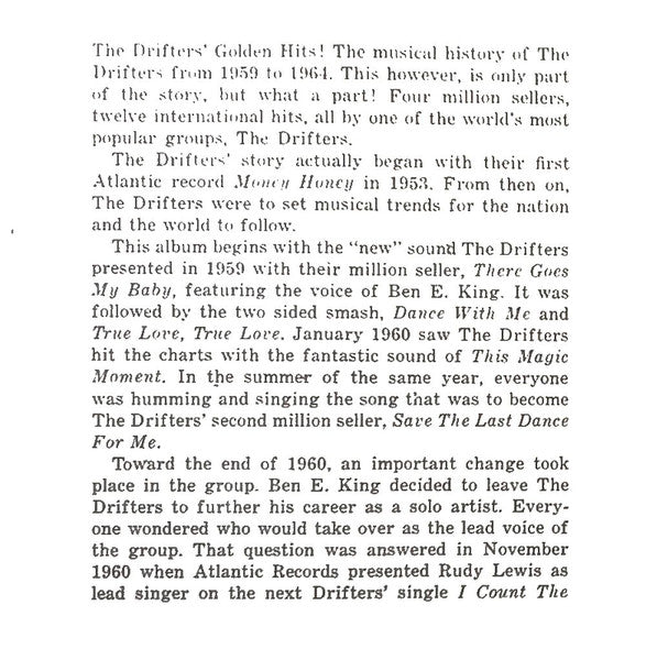 The Drifters : The Drifters' Golden Hits (CD, Comp, RE)