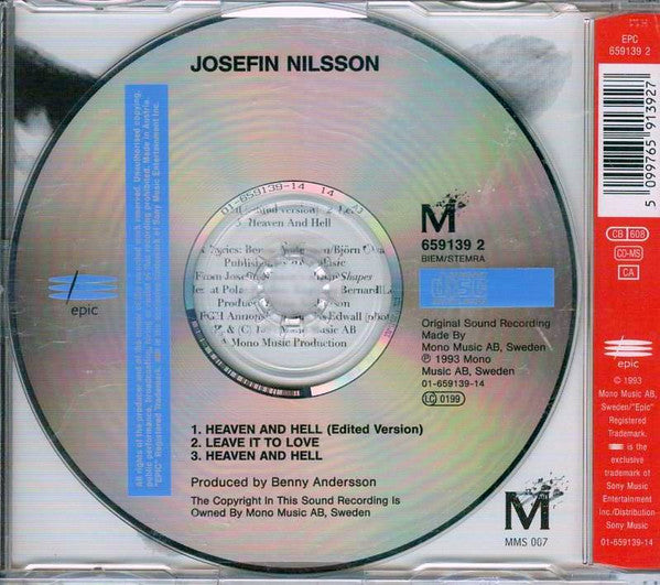 Josefin Nilsson : Heaven And Hell (CD, Maxi)