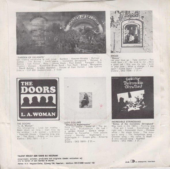 The Doors : Tightrope Ride / Variety Is The Spice Of Life (7", Single)