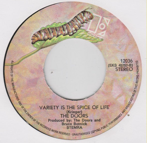 The Doors : Tightrope Ride / Variety Is The Spice Of Life (7", Single)