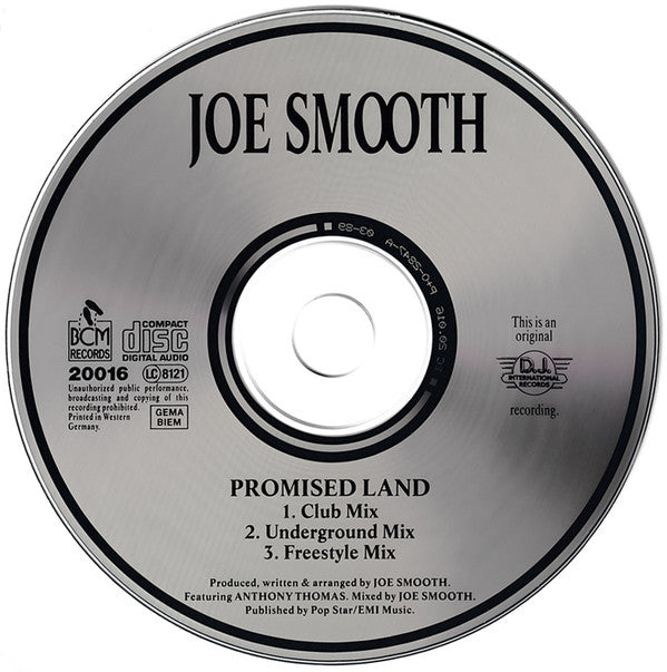 Joe Smooth : Promised Land (CD, Single)