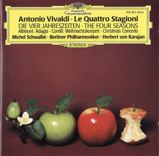 Antonio Vivaldi ▪ Michel Schwalbé ▪ Berliner Philharmoniker ▪ Herbert von Karajan ▪ Tomaso Albinoni ▪ Arcangelo Corelli : Le Quattro Stagioni - Die Vier Jahreszeiten - The Four Seasons / Adagio / Weihnachtskonzert - Christmas Concerto (CD, Comp, RE)