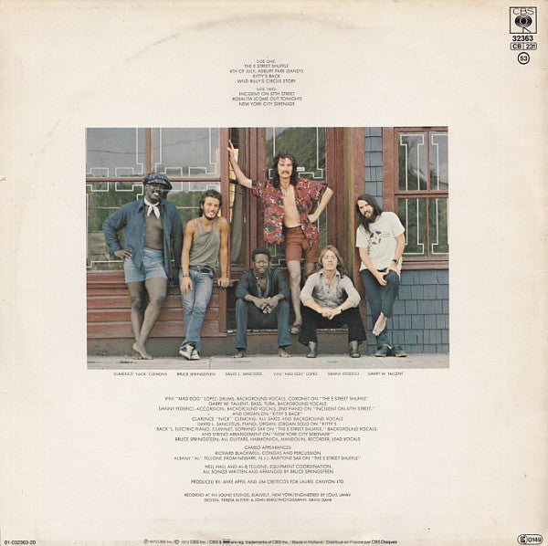Bruce Springsteen : The Wild, The Innocent & The E Street Shuffle (LP, Album, RE)