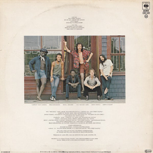 Bruce Springsteen : The Wild, The Innocent & The E Street Shuffle (LP, Album, RE)