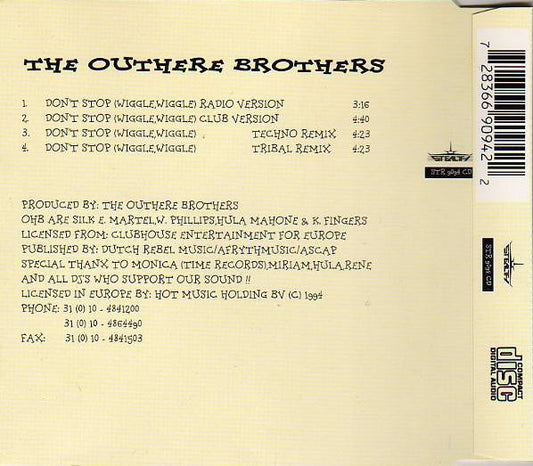 The Outhere Brothers : Don't Stop (Wiggle, Wiggle) (The Ramirez Remixes) (CD, Maxi)