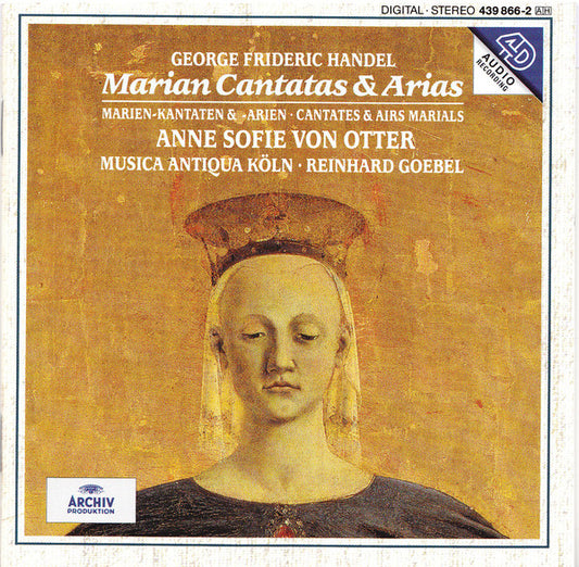 Georg Friedrich Händel - Anne Sofie Von Otter · Musica Antiqua Köln · Reinhard Goebel : Marian Cantatas & Arias (CD, Album)