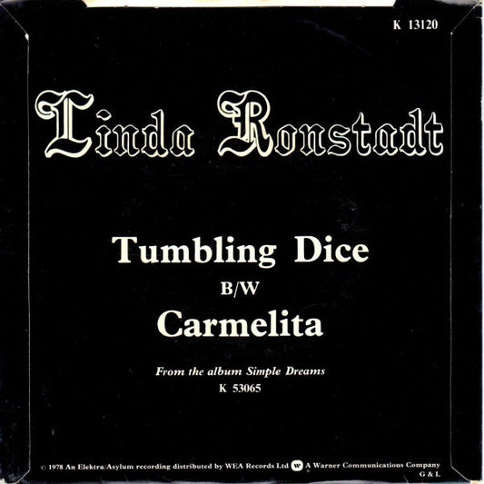 Linda Ronstadt : Tumbling Dice (7", Single)