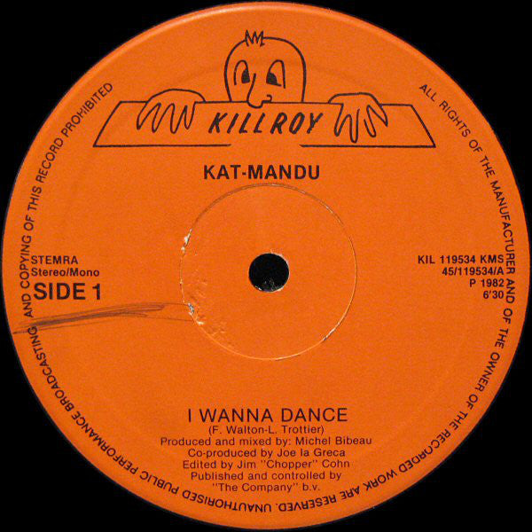 Kat Mandu : I Wanna Dance (12", Maxi)