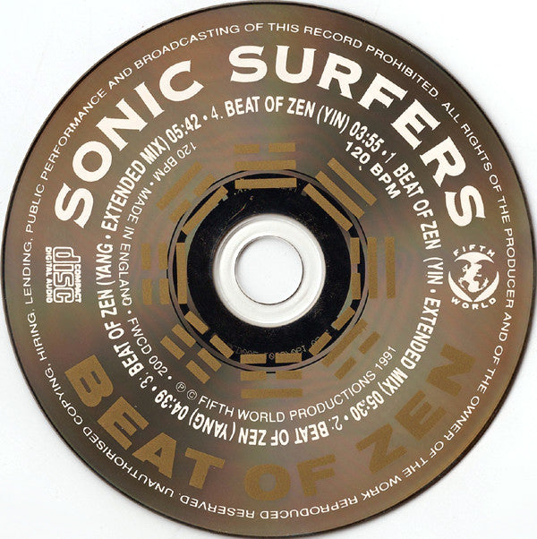 Sonic Surfers : Beat Of Zen (CD, Maxi)