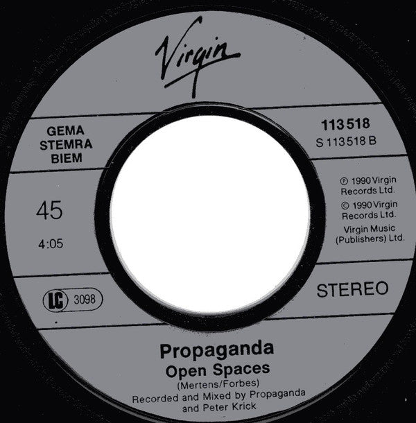 Propaganda : Only One Word (7", Single)