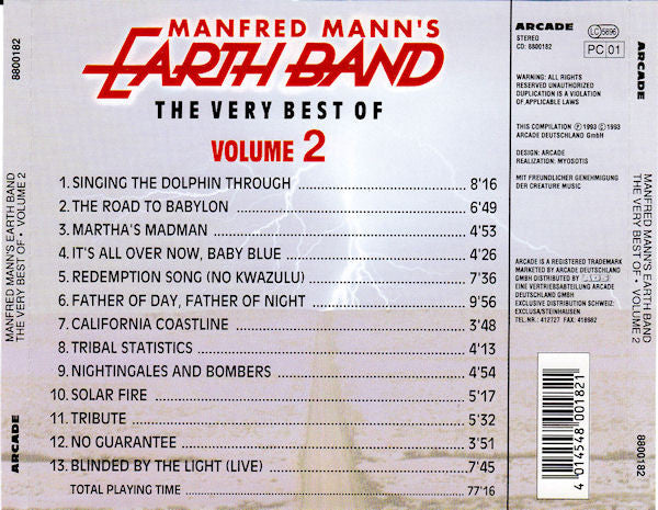 Manfred Mann's Earth Band : The Very Best Of (Volume 2) (CD, Comp)