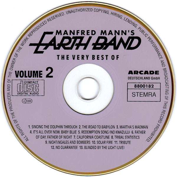 Manfred Mann's Earth Band : The Very Best Of (Volume 2) (CD, Comp)