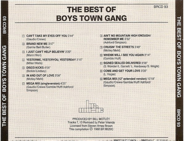 Boys Town Gang : The Best Of Boys Town Gang (CD, Comp)
