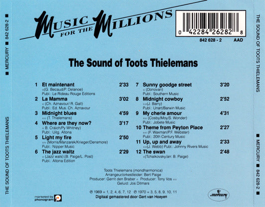 Toots Thielemans With Orkest o.l.v. Bert Paige : The Sound Of Toots Thielemans (CD, Album, RE)