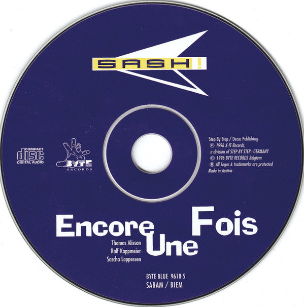 Sash! : Encore Une Fois (CD, Maxi)