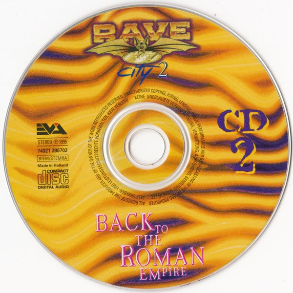 Various : Rave The City 2 (Back To The Roman Empire) (2xCD, Comp)