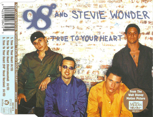 98 Degrees And Stevie Wonder : True To Your Heart (CD, Maxi)