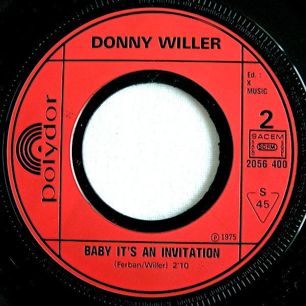 Donny Willer : Lover's Dream  (7", Single)