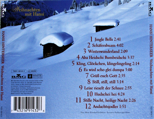 Hansi Hinterseer : Weihnachten Mit Hansi (CD, Album)