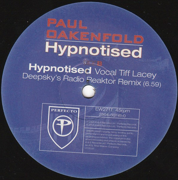 Paul Oakenfold : Hypnotised (12")