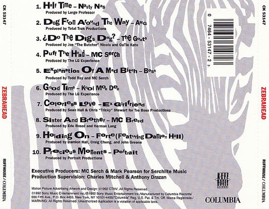 Various : Zebrahead (Soundtrack From The Original Motion Picture) (CD, Album)