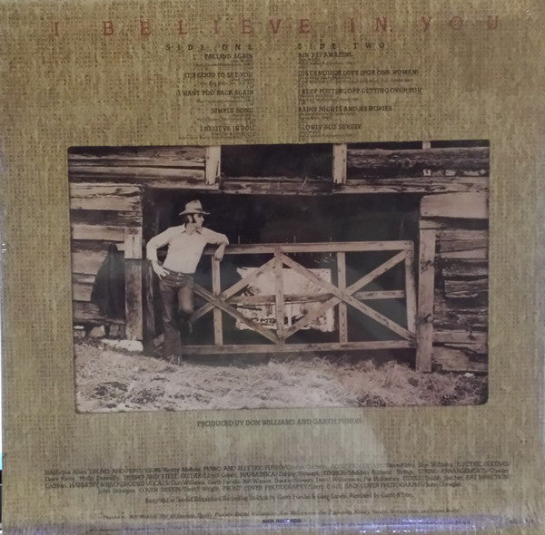 Don Williams (2) : I Believe In You (LP, Album, Glo)