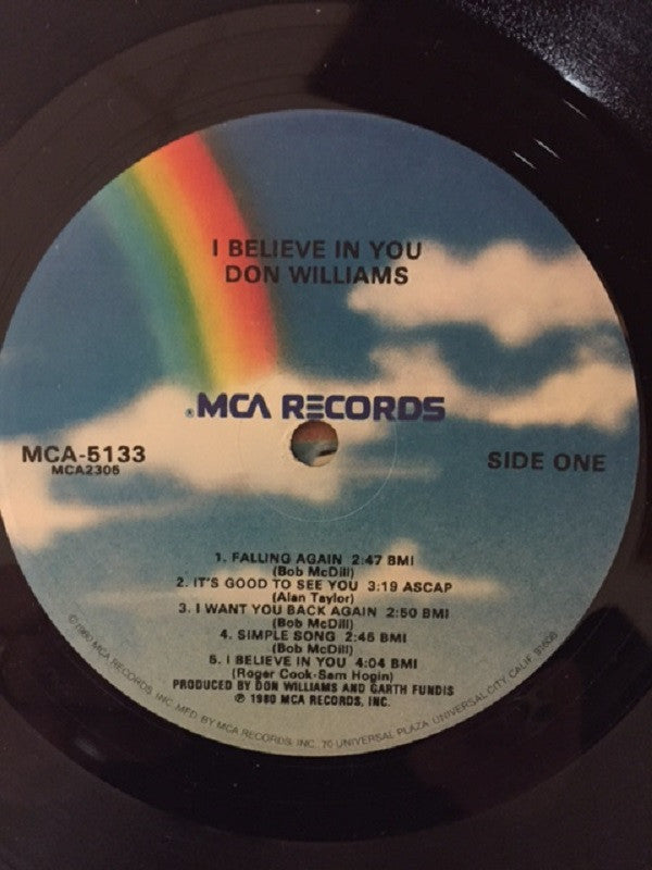 Don Williams (2) : I Believe In You (LP, Album, Glo)
