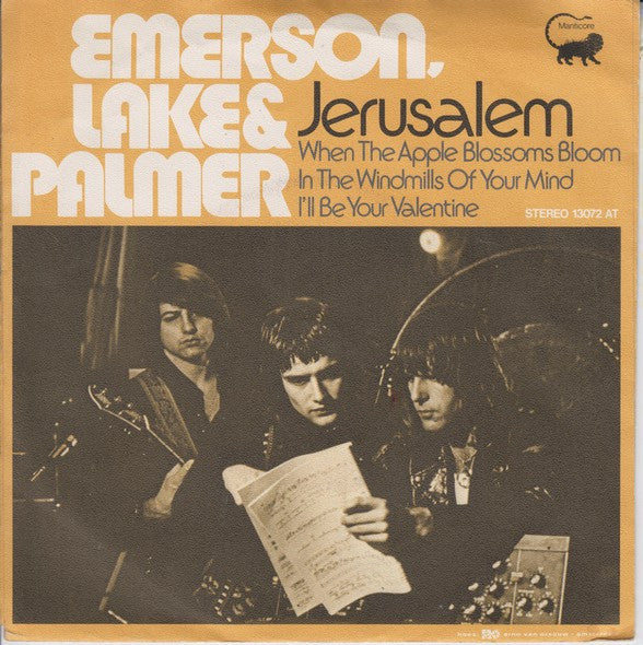 Emerson, Lake & Palmer : Jerusalem (7")