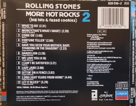 The Rolling Stones : More Hot Rocks (Big Hits & Fazed Cookies) 2 (CD, Comp, RE)