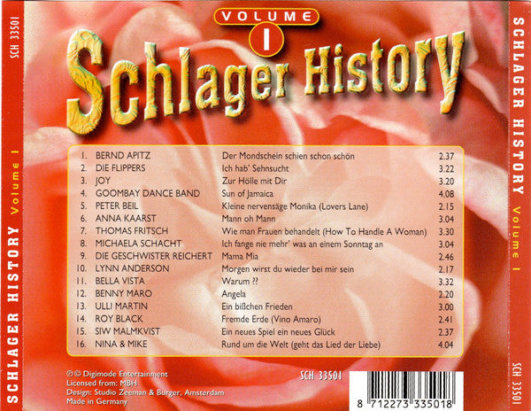 Various : Schlager History Volume 1 (CD, Comp)