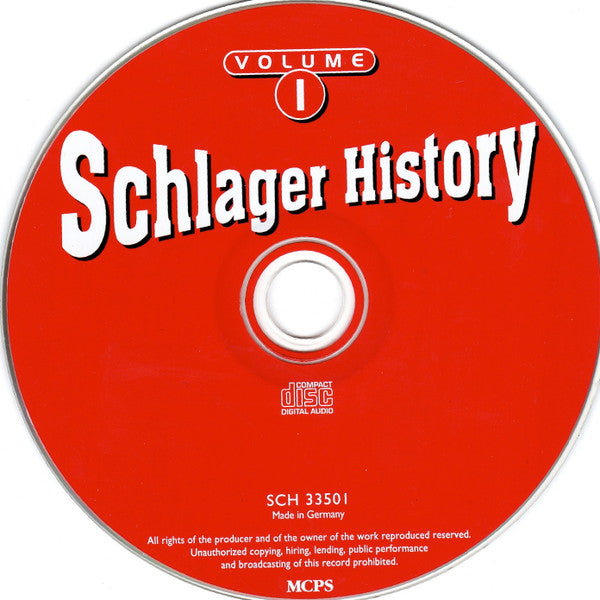 Various : Schlager History Volume 1 (CD, Comp)