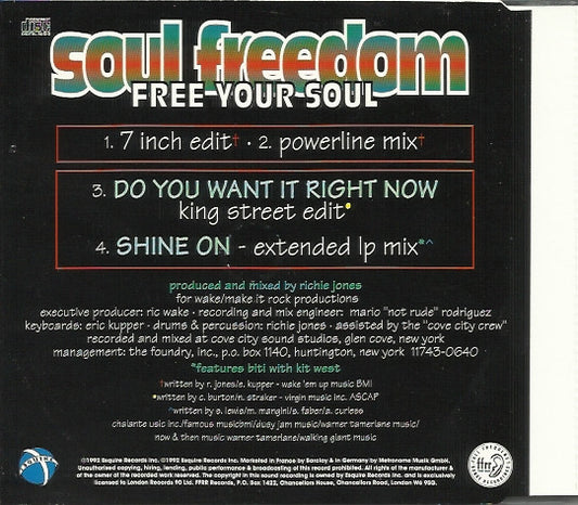 Degrees Of Motion Featuring Biti Strauchn : Soul Freedom (Free Your Soul) (CD, Single)