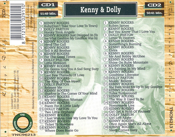 Kenny Rogers, Dolly Parton : Kenny & Dolly - The Natural Collection (2xCD, Comp)