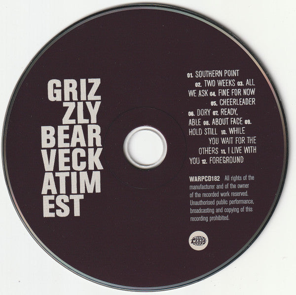 Grizzly Bear : Veckatimest (CD, Album + CD, Liv + Ltd)