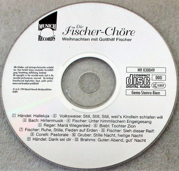 Fischer Chöre, Eva Lind, Aurelius-Sängerknaben Calw : Weihnachten Mit Gotthilf Fischer (CD, Album)