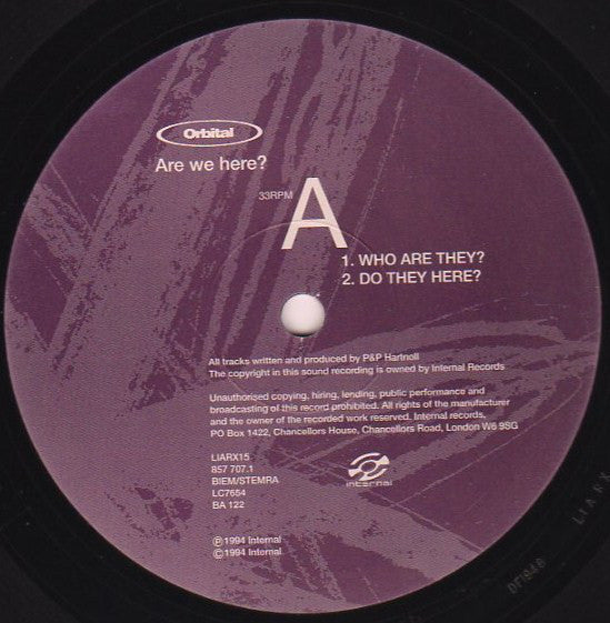 Orbital : Are We Here? (12", Single)