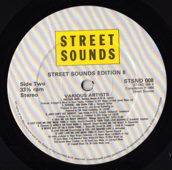 Various : Street Sounds Edition 8 (LP, Comp)