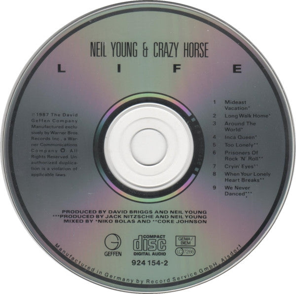Neil Young & Crazy Horse : Life (CD, Album)