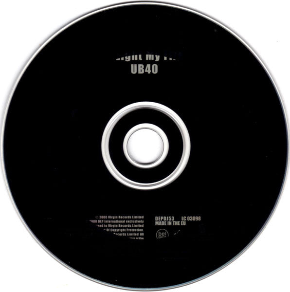 UB40 : Light My Fire (CD, Single, Promo, Car)