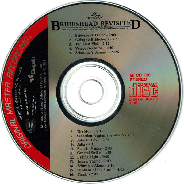 Geoffrey Burgon : Brideshead Revisited (CD, Album, RE)
