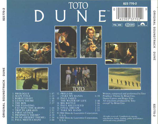 Toto : Dune™ Original Soundtrack Recording (CD, Album, RE, PMD)