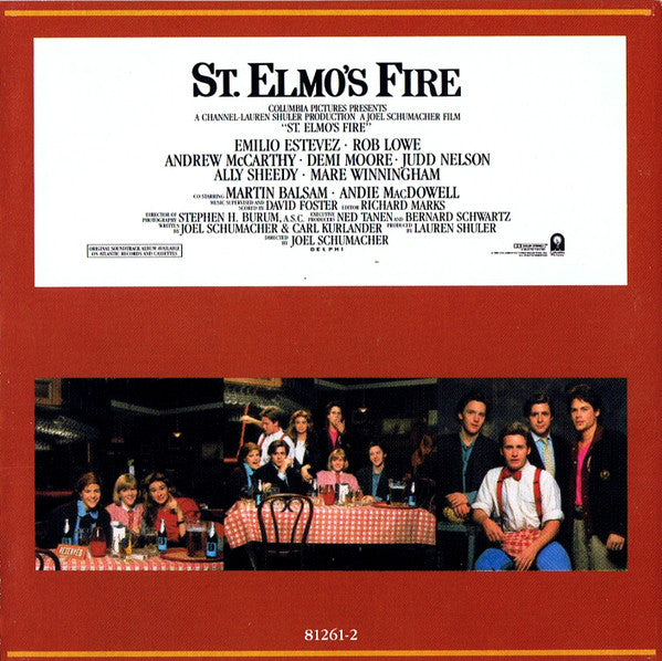 Various : St. Elmo's Fire (Original Motion Picture Soundtrack) (CD, Album, RP)
