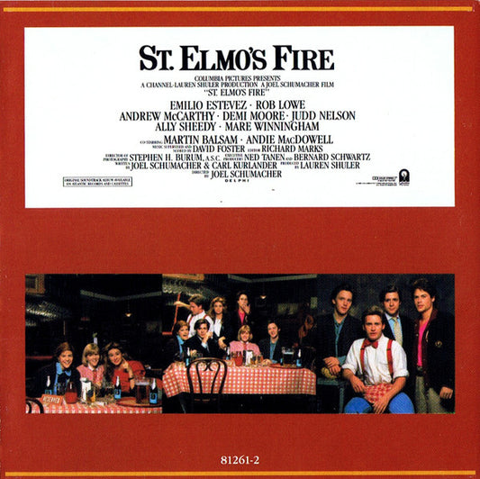 Various : St. Elmo's Fire (Original Motion Picture Soundtrack) (CD, Album, RP)