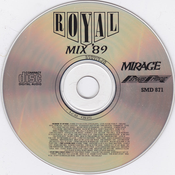 Mirage (12) : Royal Mix '89 (CD, Mixed)