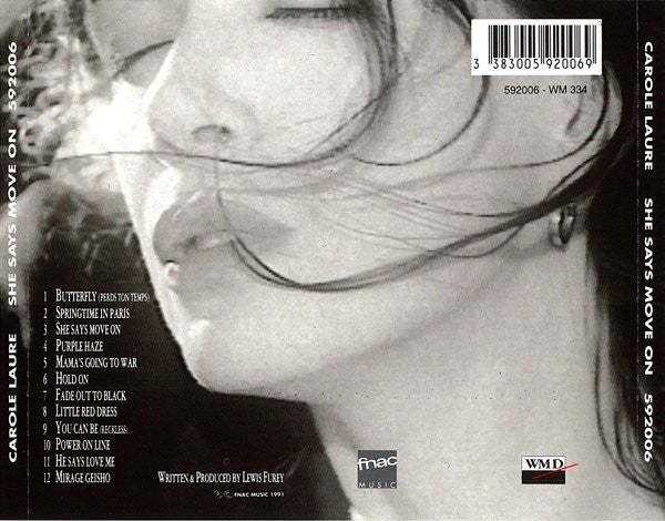 Carole Laure : She Says Move On (CD, Album)