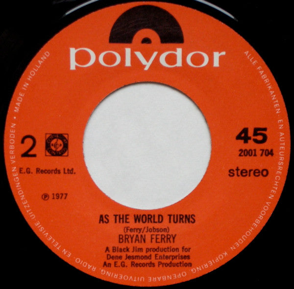 Bryan Ferry : This Is Tomorrow (7", Single)